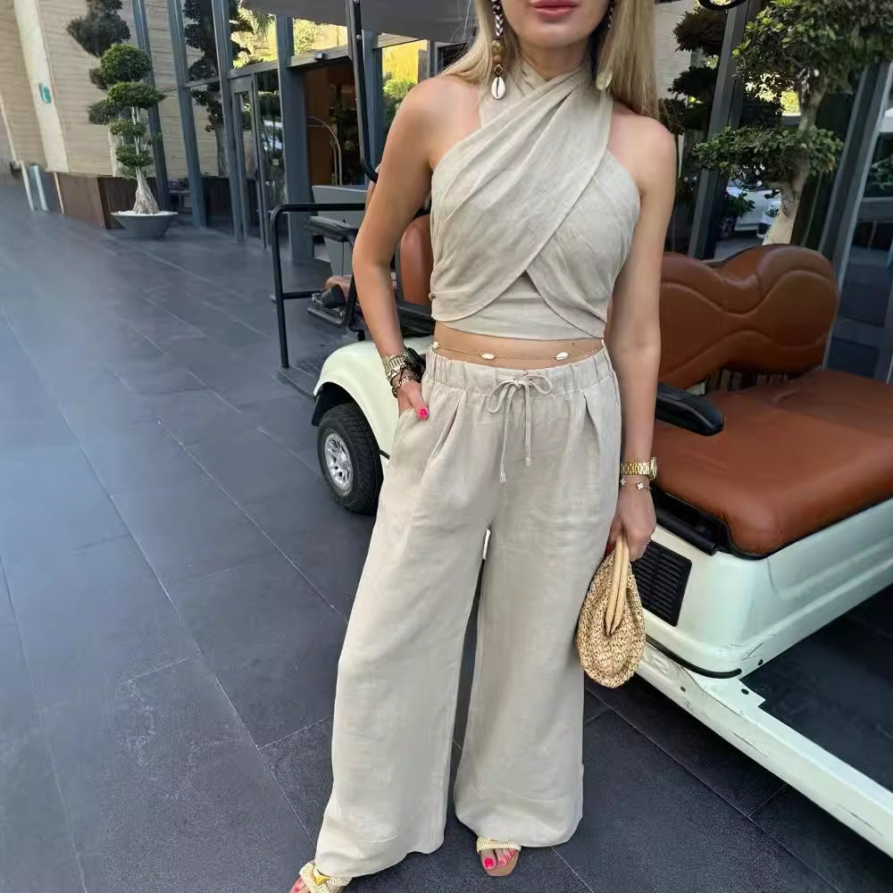 Limorista - Tube Halter Multi-color Cool Top