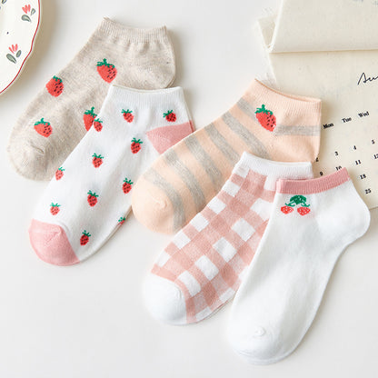 Low-cut Cartoon Cute Brown Bear Socks Japanese Women Limorista