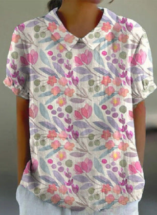 Digital Printing Loose Casual Women&