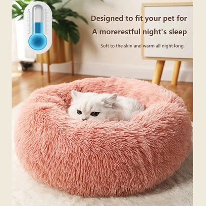 Limorista | Warm Plush Kitty Nest Bed – Detachable &amp; Washable (40–70cm)