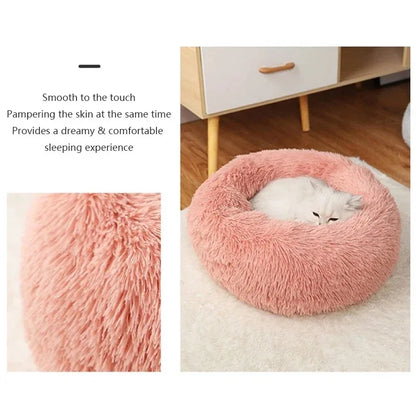 Limorista | Warm Plush Kitty Nest Bed – Detachable &amp; Washable (40–70cm)