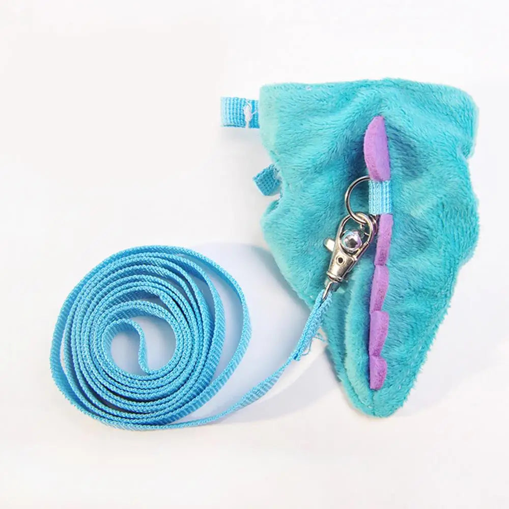 Limorista | Ferret Harness Vest – Adjustable Dinosaur Design with Bell for Outdoor Walks