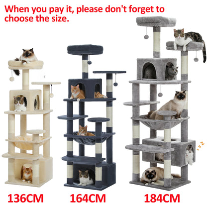 Limorista | Indoor Kitty Play Tower – Padded Perches, Condo &amp; Scratching Posts