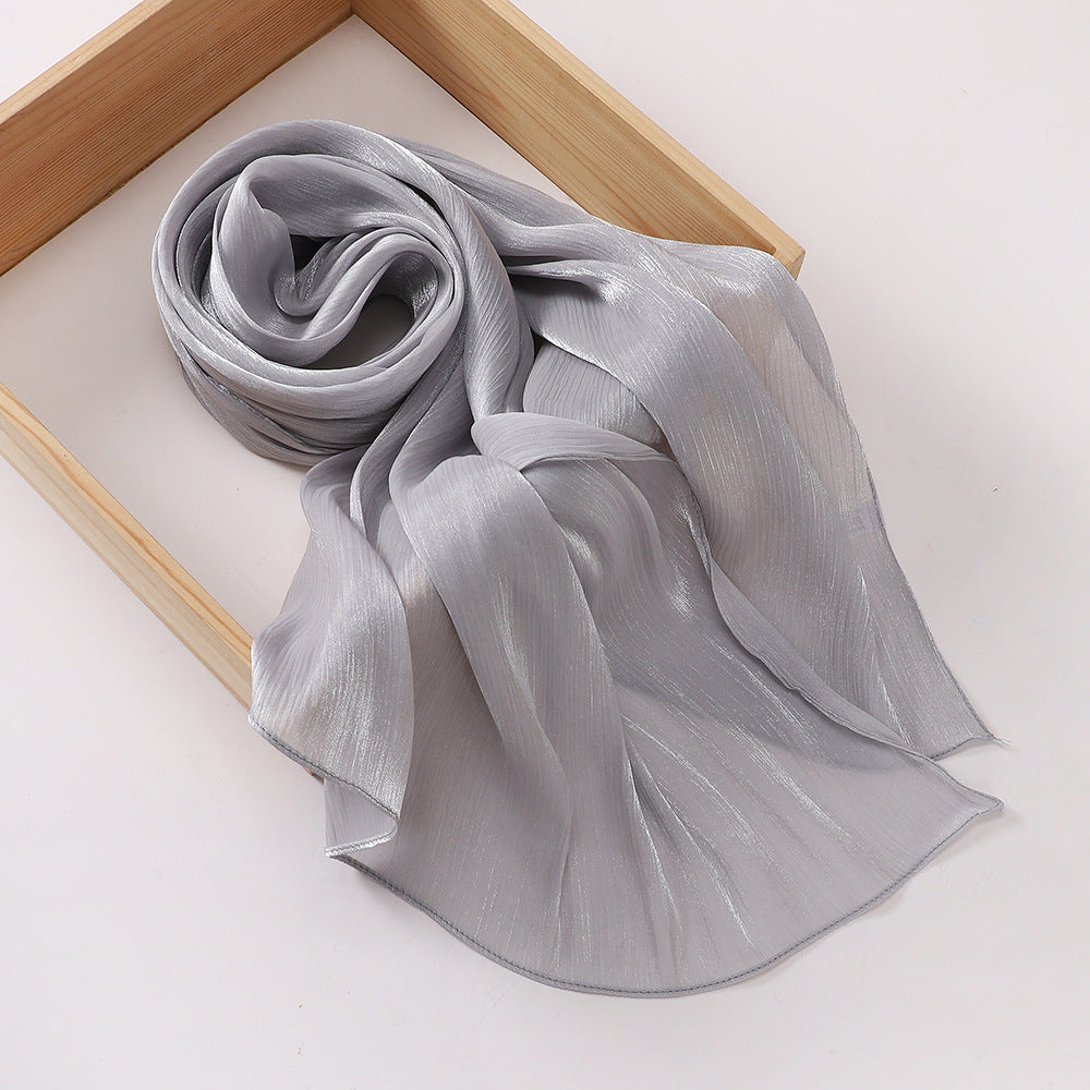 Breathable Cool Island Satin Smooth Silk Toe Scarf Limorista