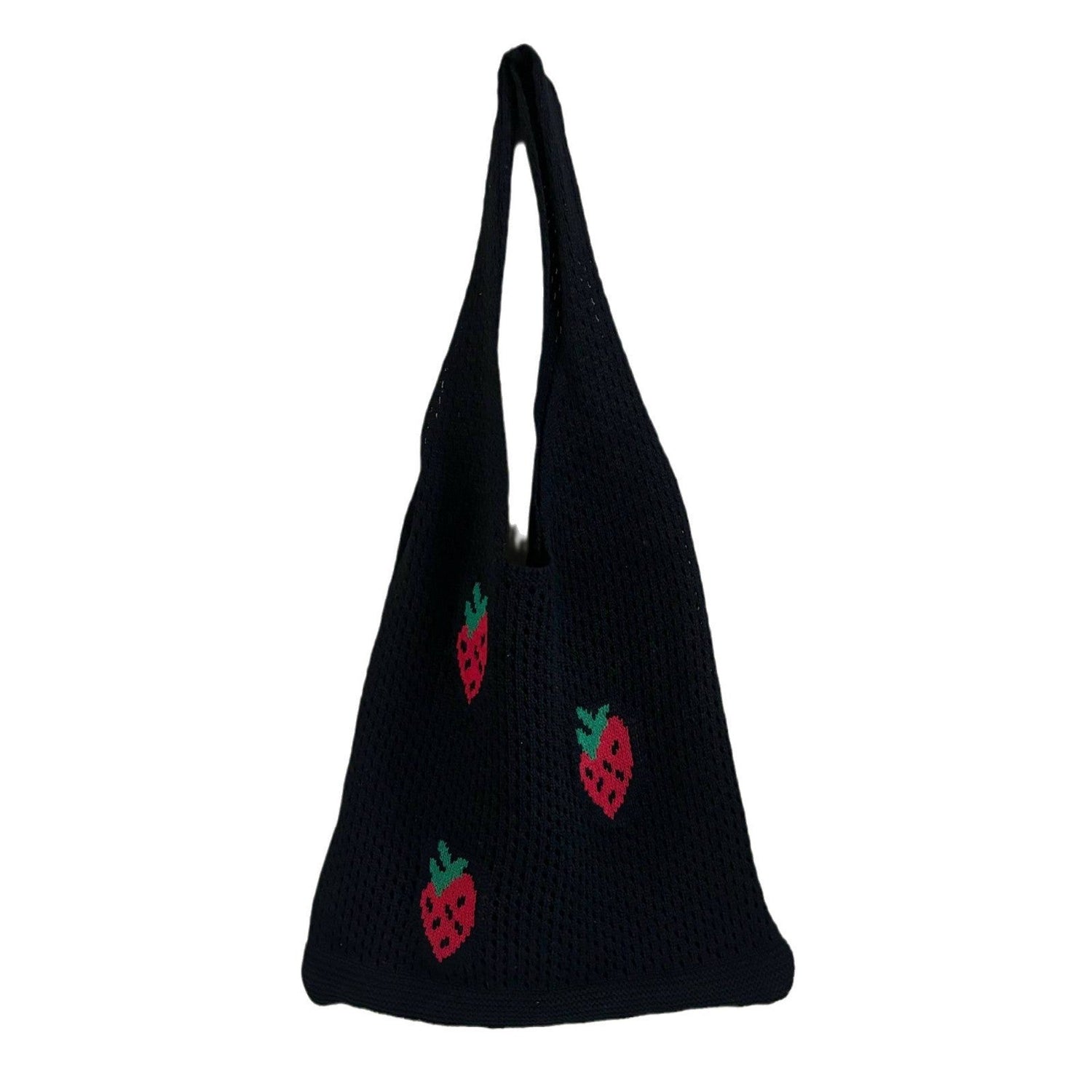 Japanese And Korean Strawberry Knitted Hollow Bag Limorista