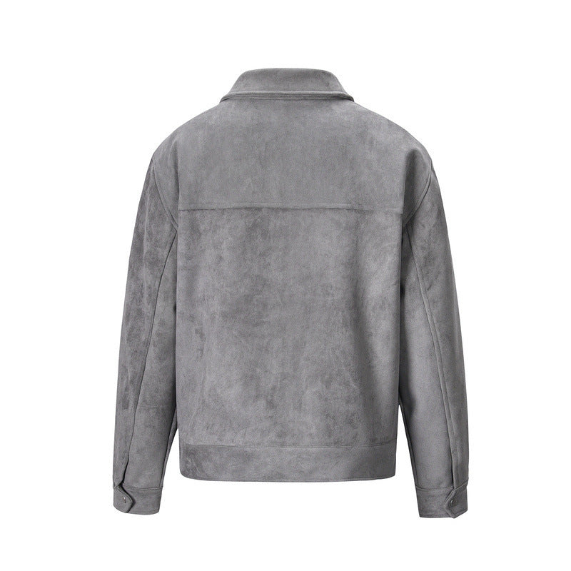 Vintage Solid Deerskin Multi-Pocket Zip Jacket Limorista