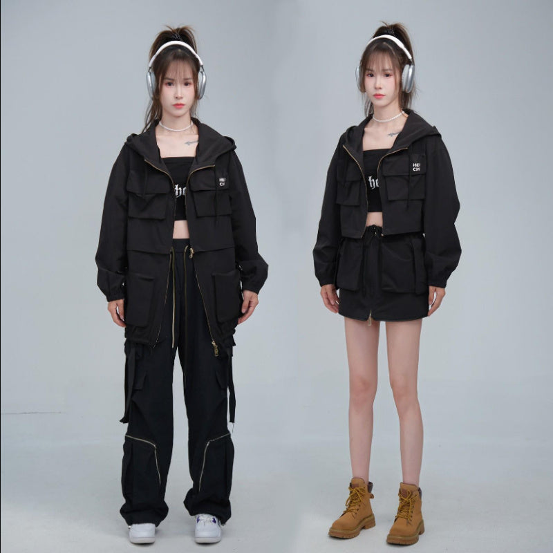 Removable Two-way Workwear Jacket Windproof Waterproof Multi-pocket Limorista