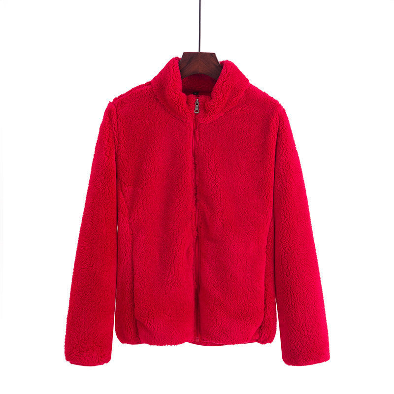 Double-sided Fleece Sweater Women&