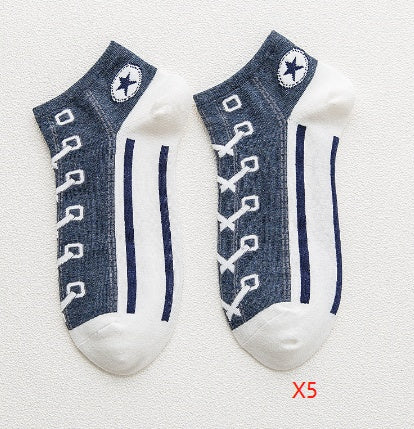Combed Cotton Deodorant Breathable Boat Socks Limorista