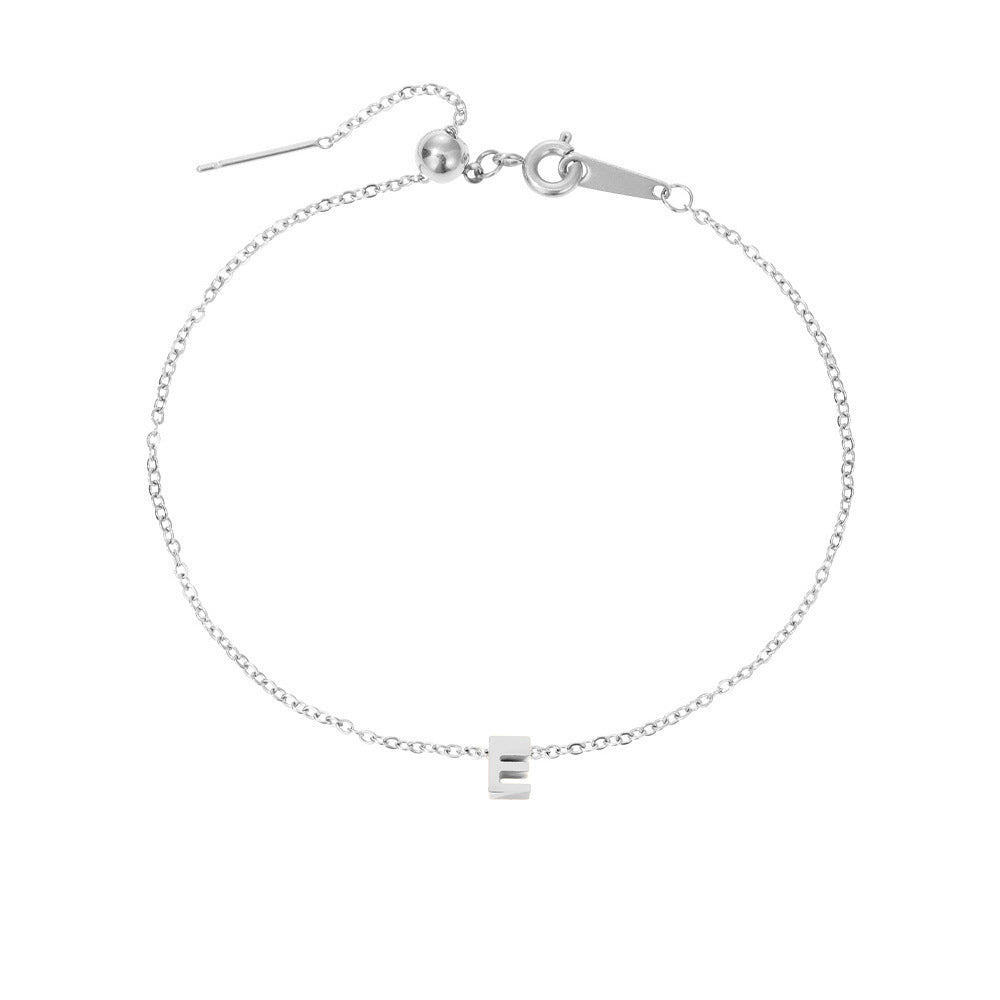 26 Letters Fashion Personality Stainless Steel Letter Bracelet Limorista