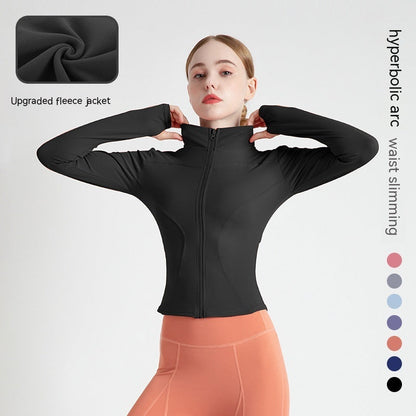Outer Wear Long Sleeve Quick-drying Skinny Yoga Clothes Slim Fit Slimming Fitness Running Yoga Sports Jacket Limorista