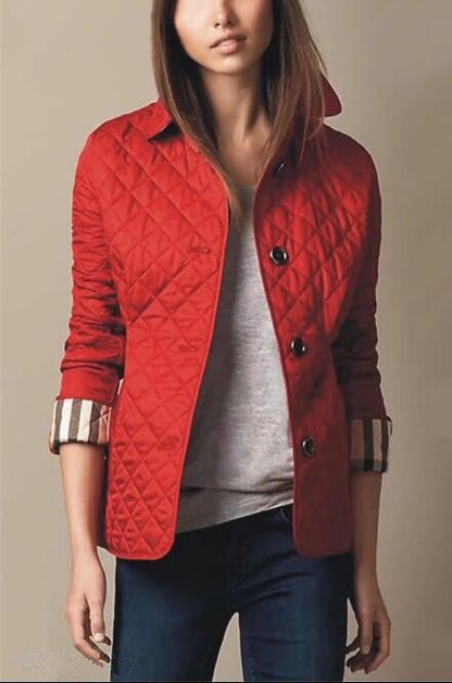 Fashionable Elegant Lapel Cotton-padded Jacket Limorista