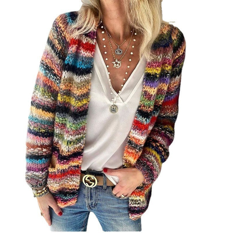 Sweater Knitted Cardigan Thin Coat Loose Coat Women Limorista