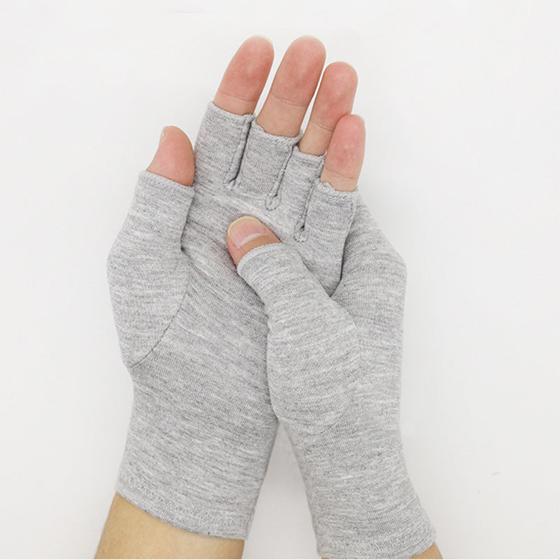 Light Gray Bamboo Charcoal Fiber Pressure Care Gloves Limorista