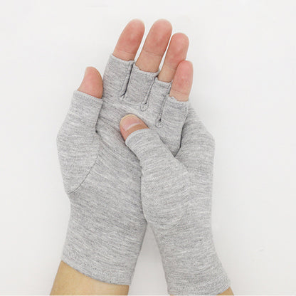 Light Gray Bamboo Charcoal Fiber Pressure Care Gloves Limorista