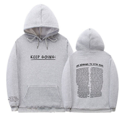 Letter Printing Long-sleeved Drawstring Hooded Sweatshirt With Pockets Fashion Sports Hoodie Womens Clothing Limorista