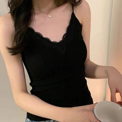 American Beauty Back Camisole Slim Fit Bottoming Top Limorista