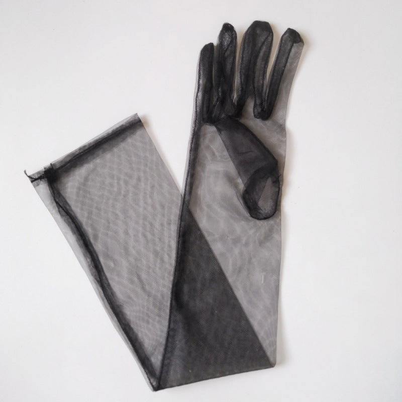 Tulle Plain Bridal Wedding Dress Gloves Limorista
