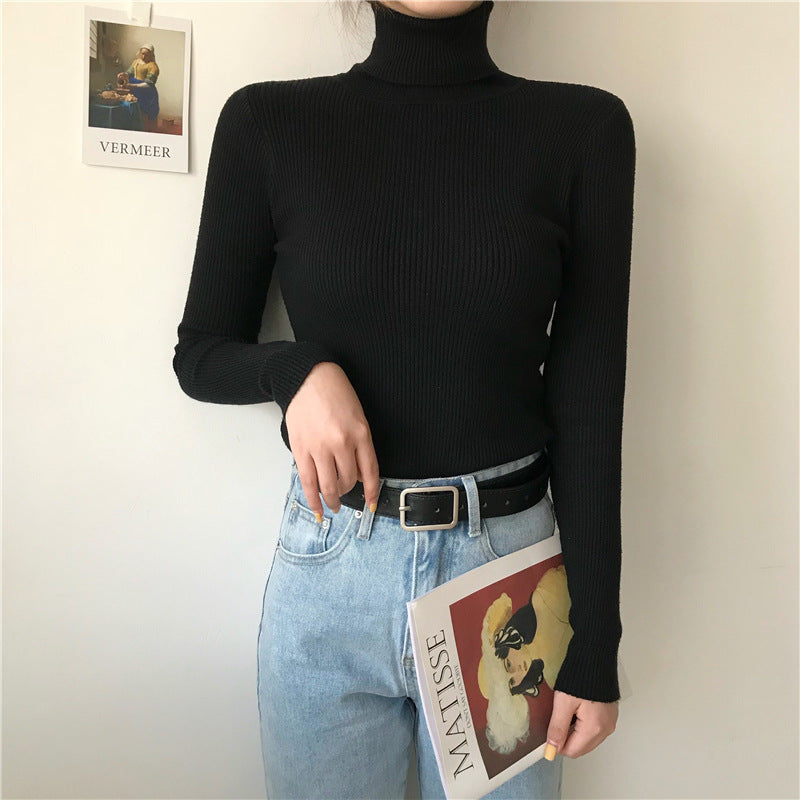 Basic All-matching Thickened Sweater Turtleneck Limorista