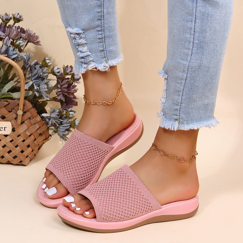 Women Shoes Summer Flat Sandals Casual Indoor Outdoor Slipper For Beach Shoes Limorista