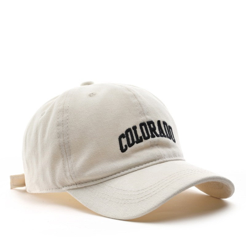 Japanese Fashionable Retro Female Letter Embroidery Baseball Cap Limorista