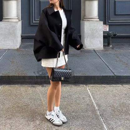 Autumn New Wool Blended Short Coat Limorista