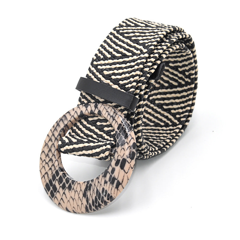 Bohemian Holiday Linen Woven Belt Limorista