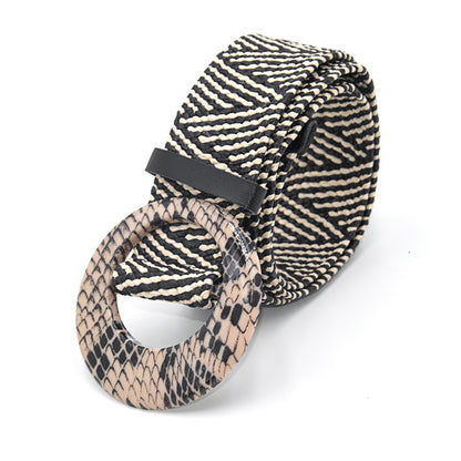 Bohemian Holiday Linen Woven Belt Limorista