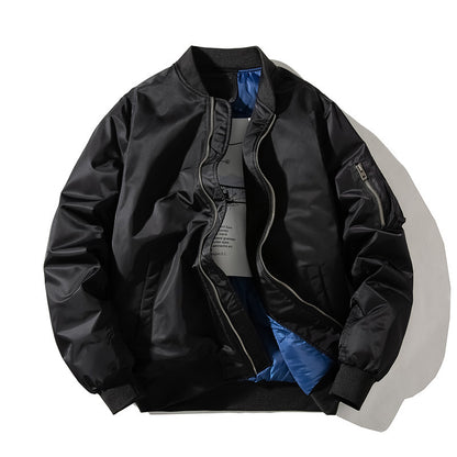 Acket Solid Pilot Jackets Men Military Flight Baseball Limorista