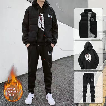 Men Plus Velvet Padded Clothes Suit Limorista