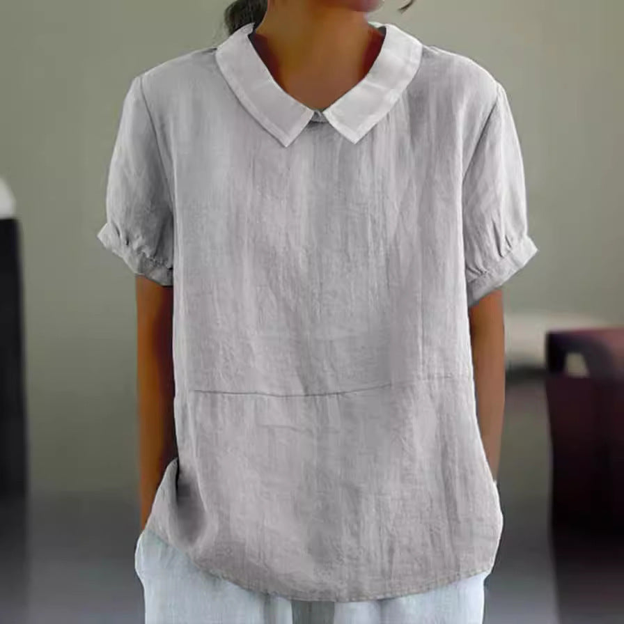 Loose Lapels Shirt Women&