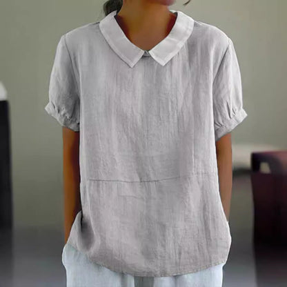 Loose Lapels Shirt Women&