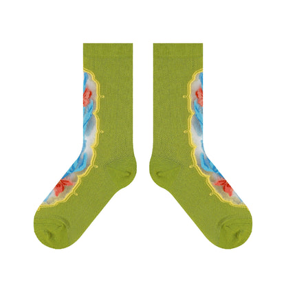 Retro Fashion Patterned Stockings Thin Limorista