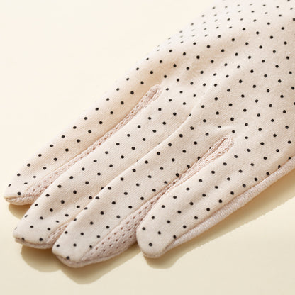 Thin Non-slip Breathable Touch Screen Cotton Short Gloves Limorista
