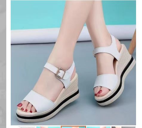 High-rise Sandals With Muffin Bottom Limorista