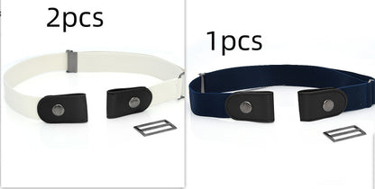 New Slim Elastic Invisible Belt Simple Lazy Belt Fat Elastic Leather Limorista