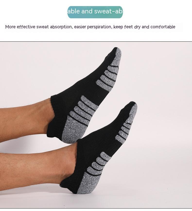 Thick Towel Bottom Socks For Running Non-slip Anti-sweat Breathable Limorista