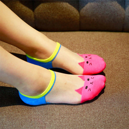 Spring And Summer New Cartoon Ankle Socks Women&