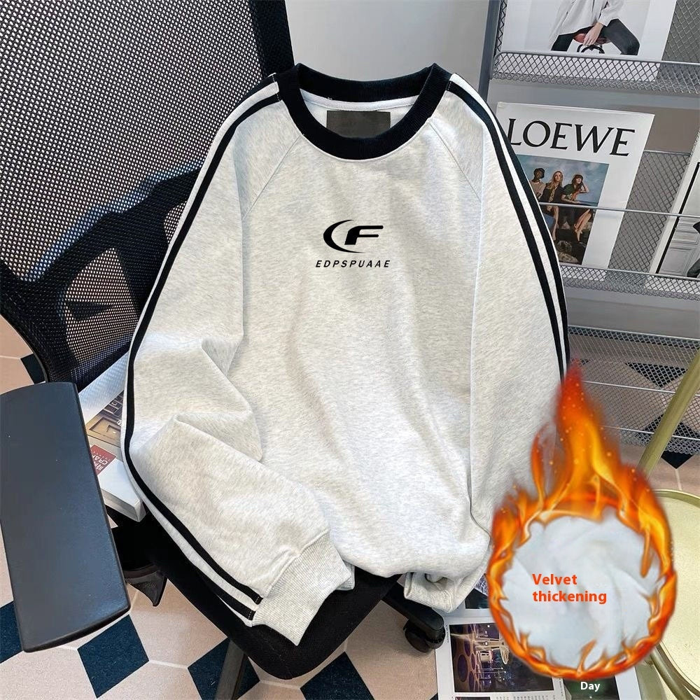 Fashion Brand Autumn And Winter Round Neck Long Sleeve Top Limorista