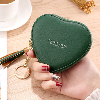 Personalized Key Chain Lovely Heart-shaped Coin Bag Limorista