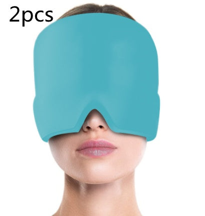 Ice Compress Headache Eye Mask Hat Relief For Migraines, Stress, And Tension Massage Tool Limorista