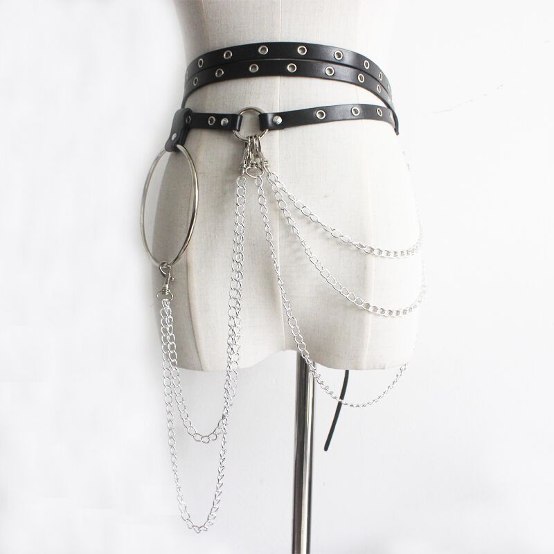 New Punk Concave Shape Waist Chain Leisure Limorista