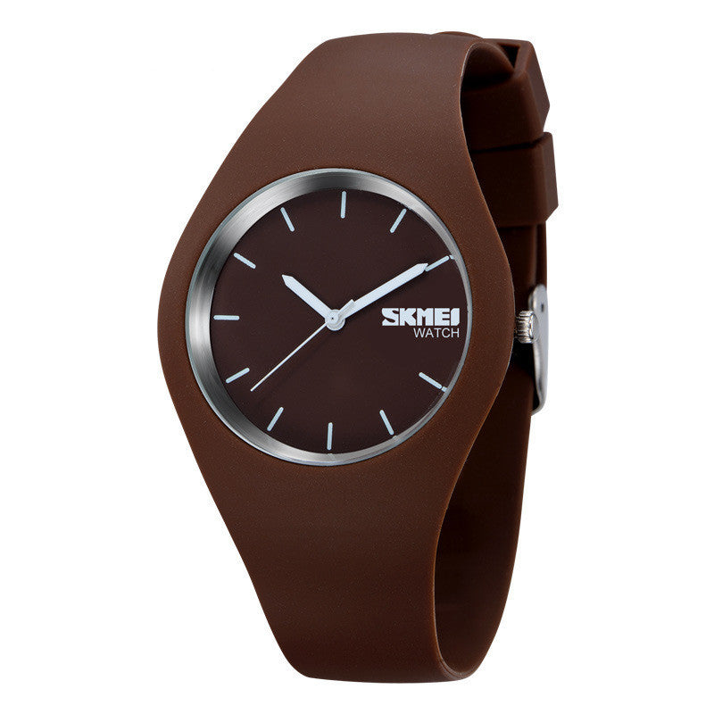 Fashion Simple Jelly Color Couple Waterproof Watch Limorista