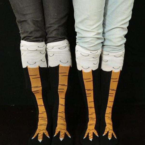 Spring And Autumn Knee Socks Funny Chicken Socks Limorista