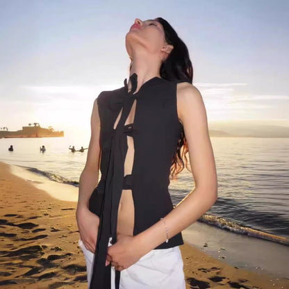 Fashion White Bandage Women&