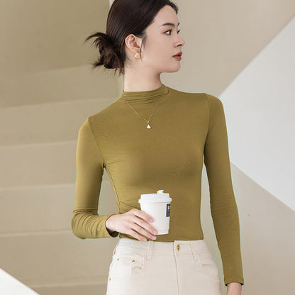 Turtleneck Bottoming Shirt Women&