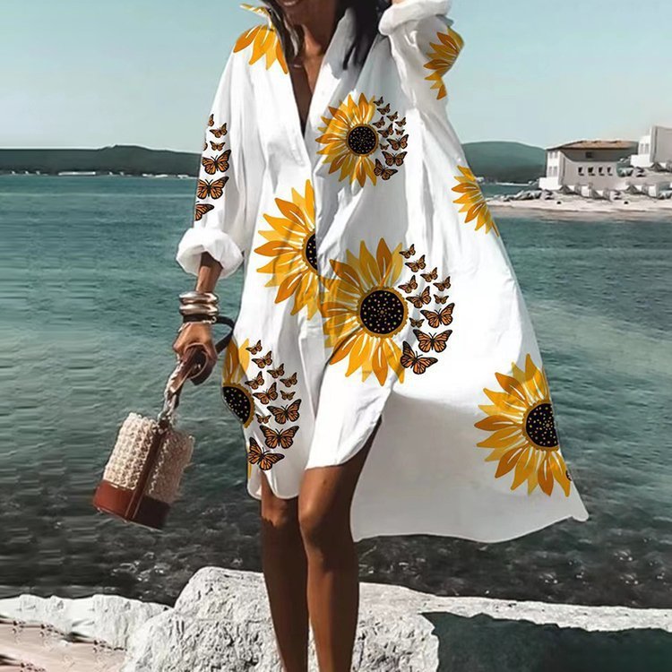 Fashion Print Temperament Loose And Comfortable Dress Limorista