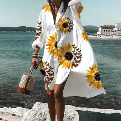 Fashion Print Temperament Loose And Comfortable Dress Limorista
