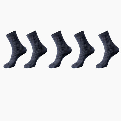 Bamboo Fiber Men Socks Business Breathable Male Limorista