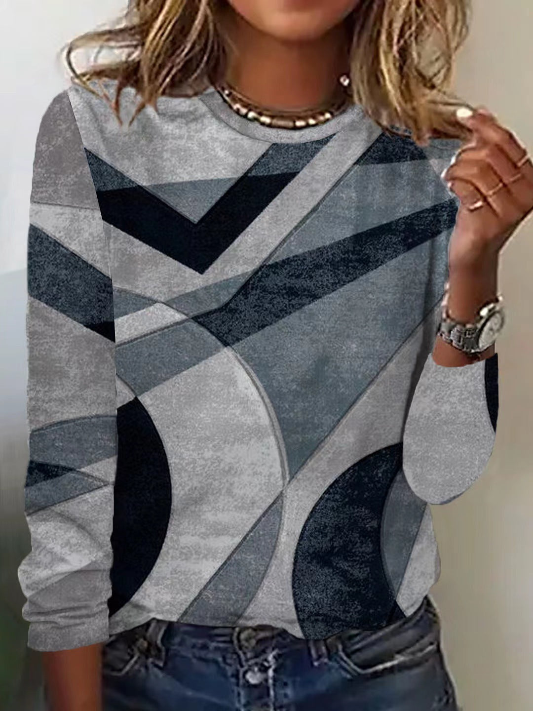 Small Flower Print Casual Loose Top Limorista